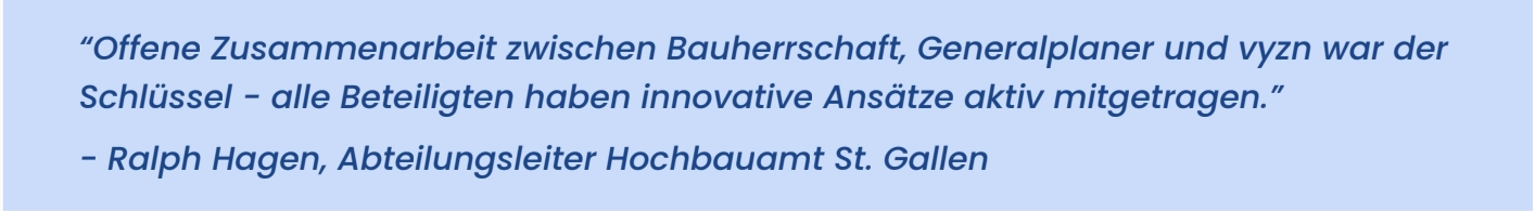 Success Story: Hochbauamt St. Gallen - Projekt Waldau