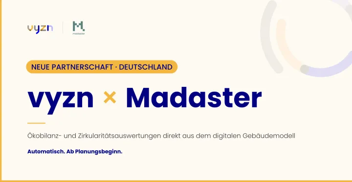 vyzn and Madaster Germany partner to accelerate sustainable real estate development